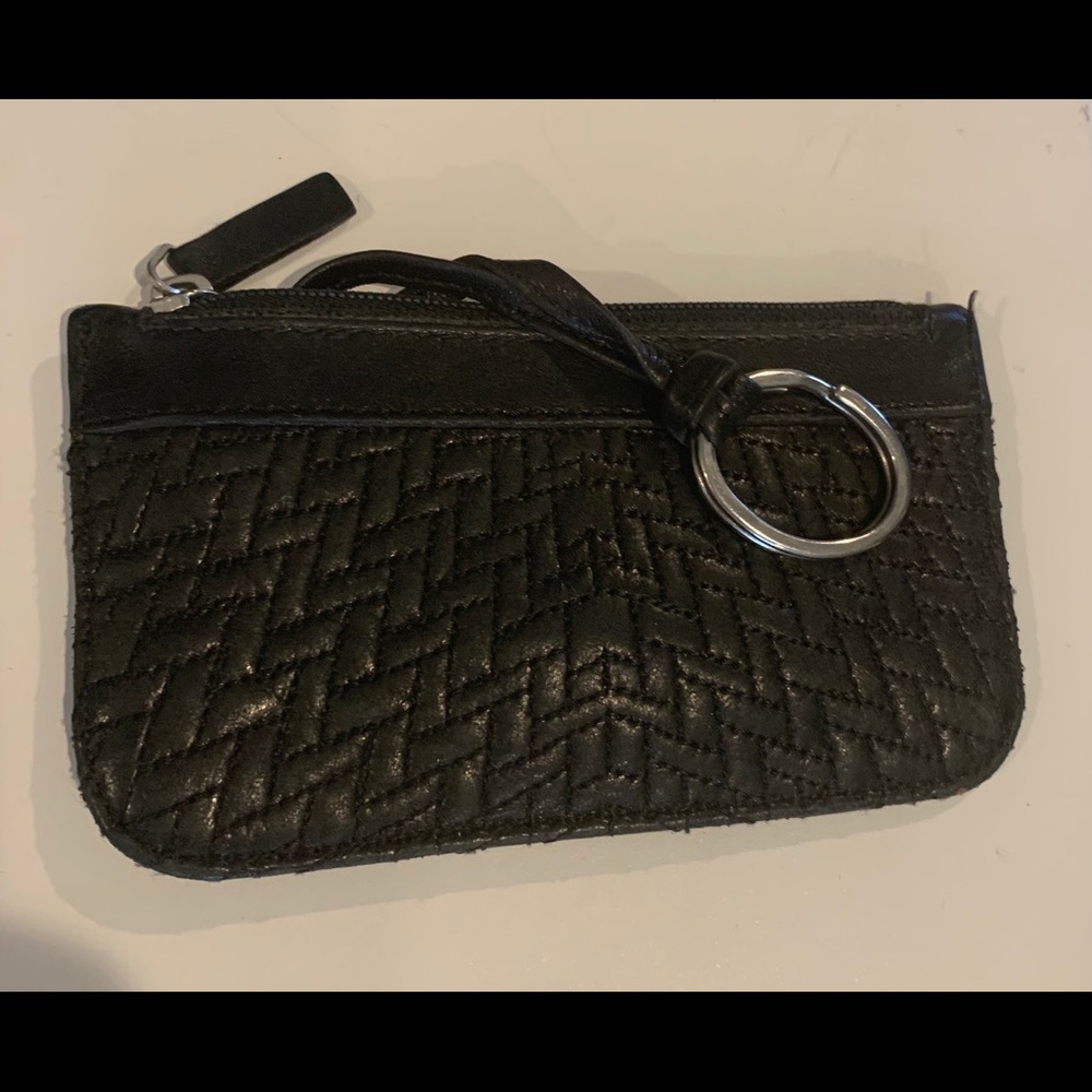 Giorgio Armani zip leather key holder
